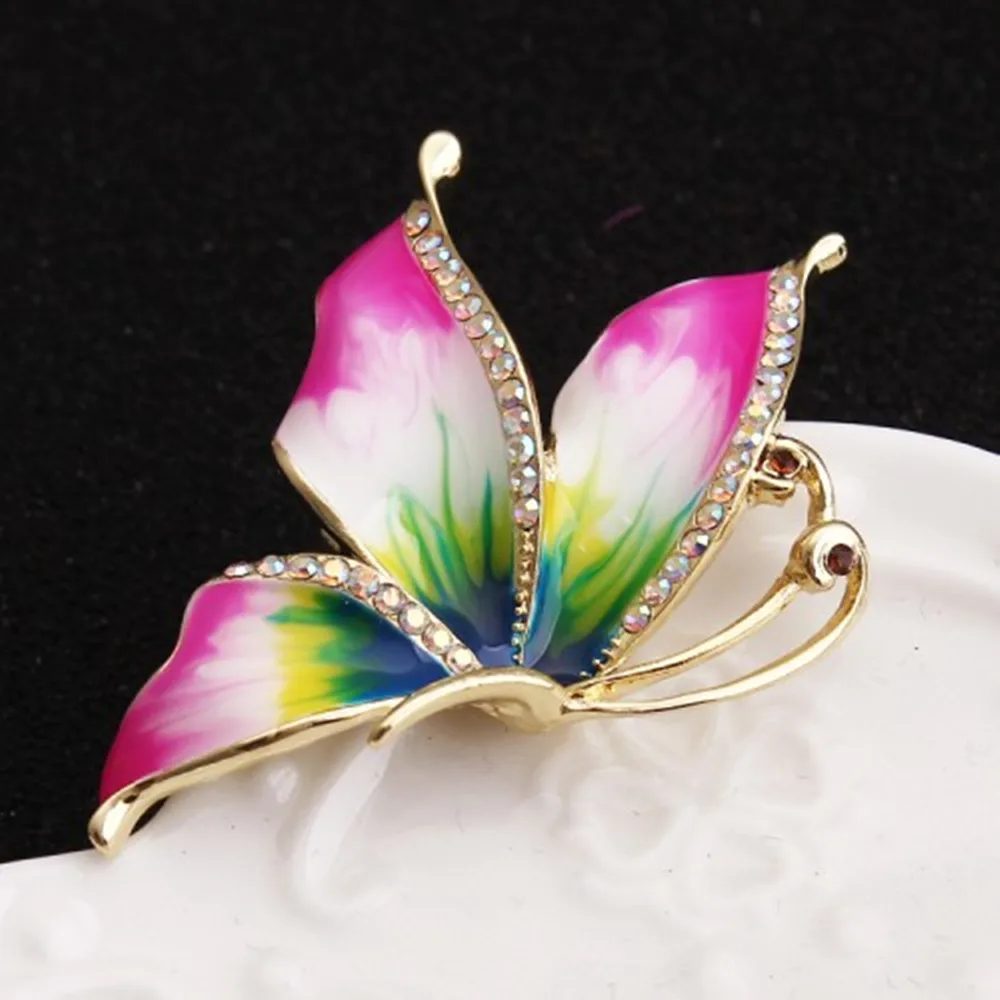 Рождественский подарок Ms Betti 2017 этическая Женская бижутерия|pin jewelry|butterfly broochenamel