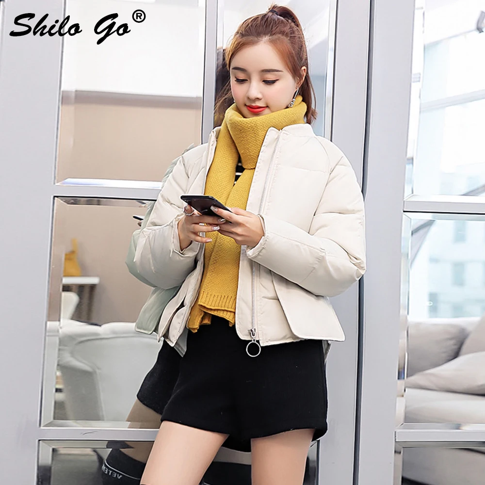 Женская Повседневная куртка SHILO GO теплая с круглым вырезом на молнии и большим