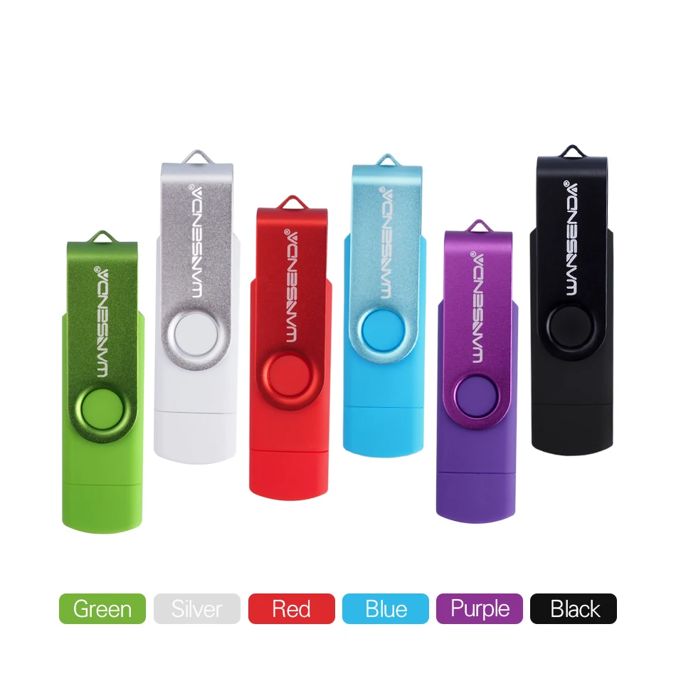 Оригинальный флеш накопитель Wansenda USB 2 0 OTG для смартфона планшета ПК 4 ГБ 8 16 32 64 128 256