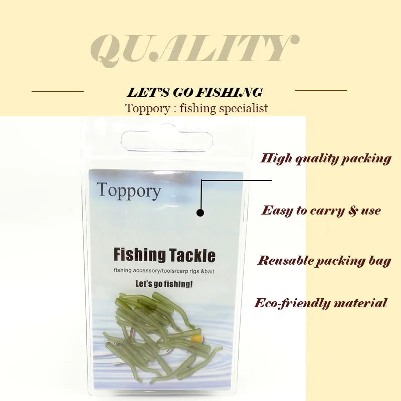 

200/ 500 PCS Wholesales New Fishing Products Line Aligner Carp Hook Sleeves For Carp Fishing Hook Accessories Hook Accessories