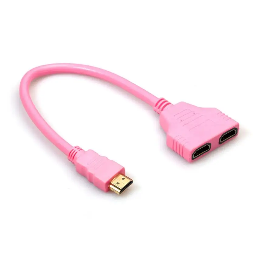 Хорошая продажа Новый HDMI 1 до 2 Сплит двойной сигнал адаптер конвертировать