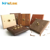 wall light switch retro hand made switch 10a 110v 250v maplewalnut wood panel brass lever 1 gang 2 gang wall switch socket