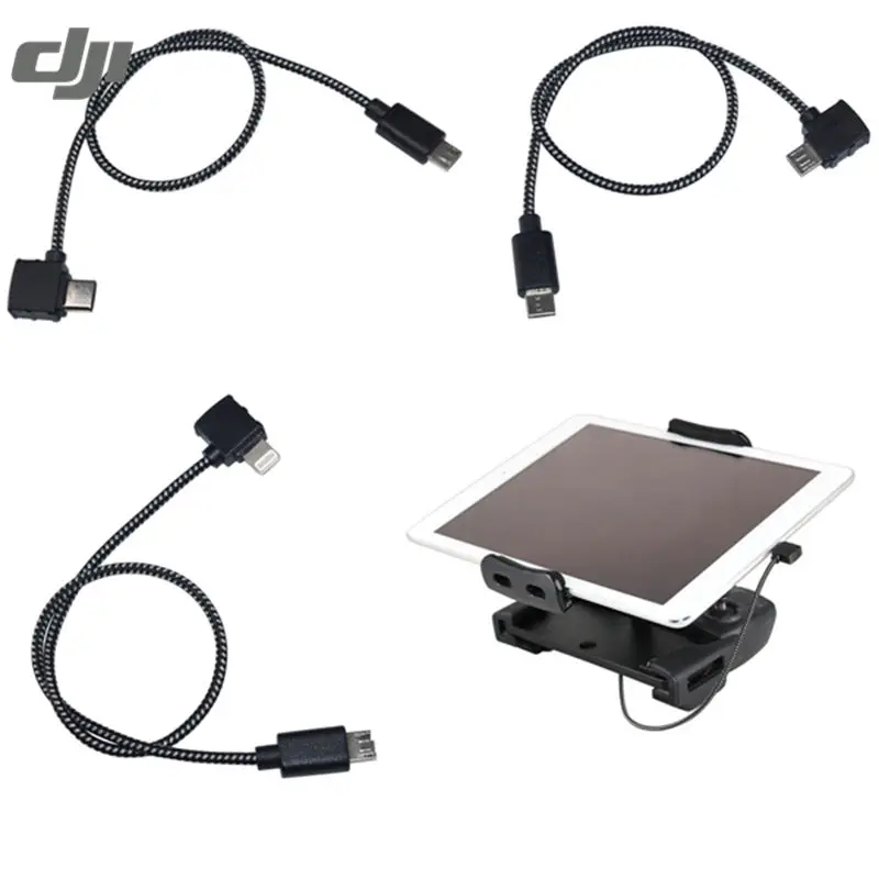 DJI SPARK Дрон передатчик дистанционного управления данных телефон/планшет Микро разъем кабель Линия для Android IOS для Lightning USB TYPE-C