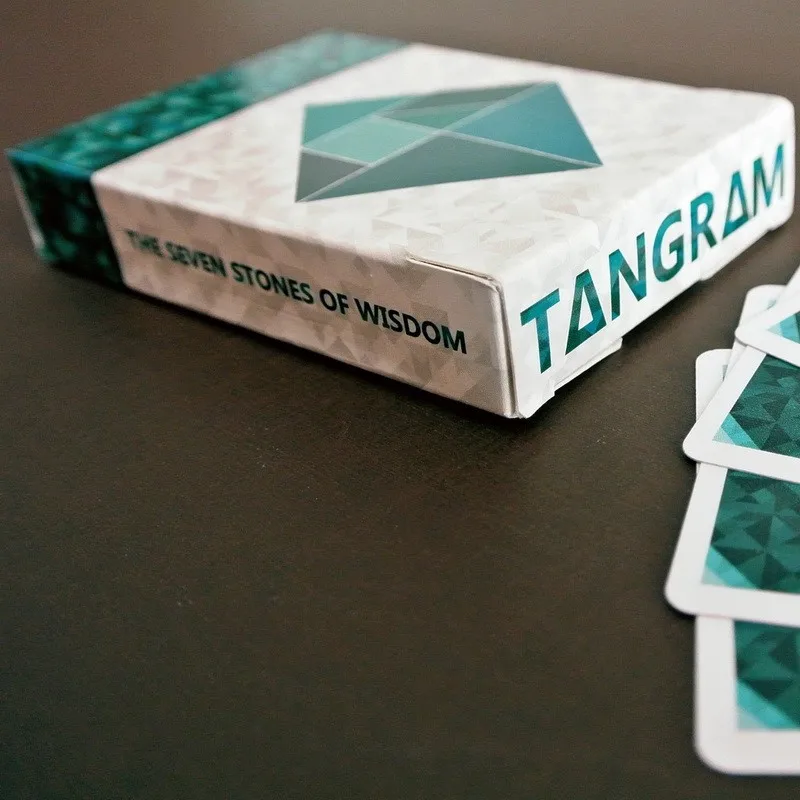 Игральные карты Tangram семи камней мудрости размер USPCC ограниченный выпуск