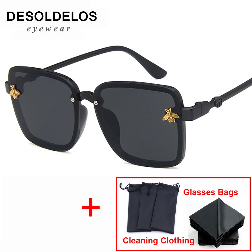 

2019 Oversize Square Kids Sunglasses Celebrity Sun Glasses Boys Girys Superstar Luxury Brand Designer Female UV400 with box