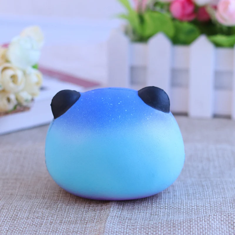 Kawaii Galaxy крем с голубой пандой ароматизированный Jumbo мягкое медленное нарастающее