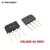 5pcs 6a 800v dip 4 diode bridge rectifier kbj608