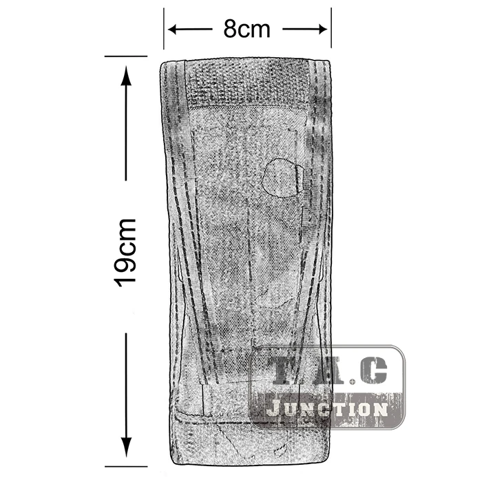 Emerson Тактический модульный M4 M16 AR15 5,56. 223 подсумок для одного магазина Emersongear MOLLE Mag держатель патронов-Мультикам MC