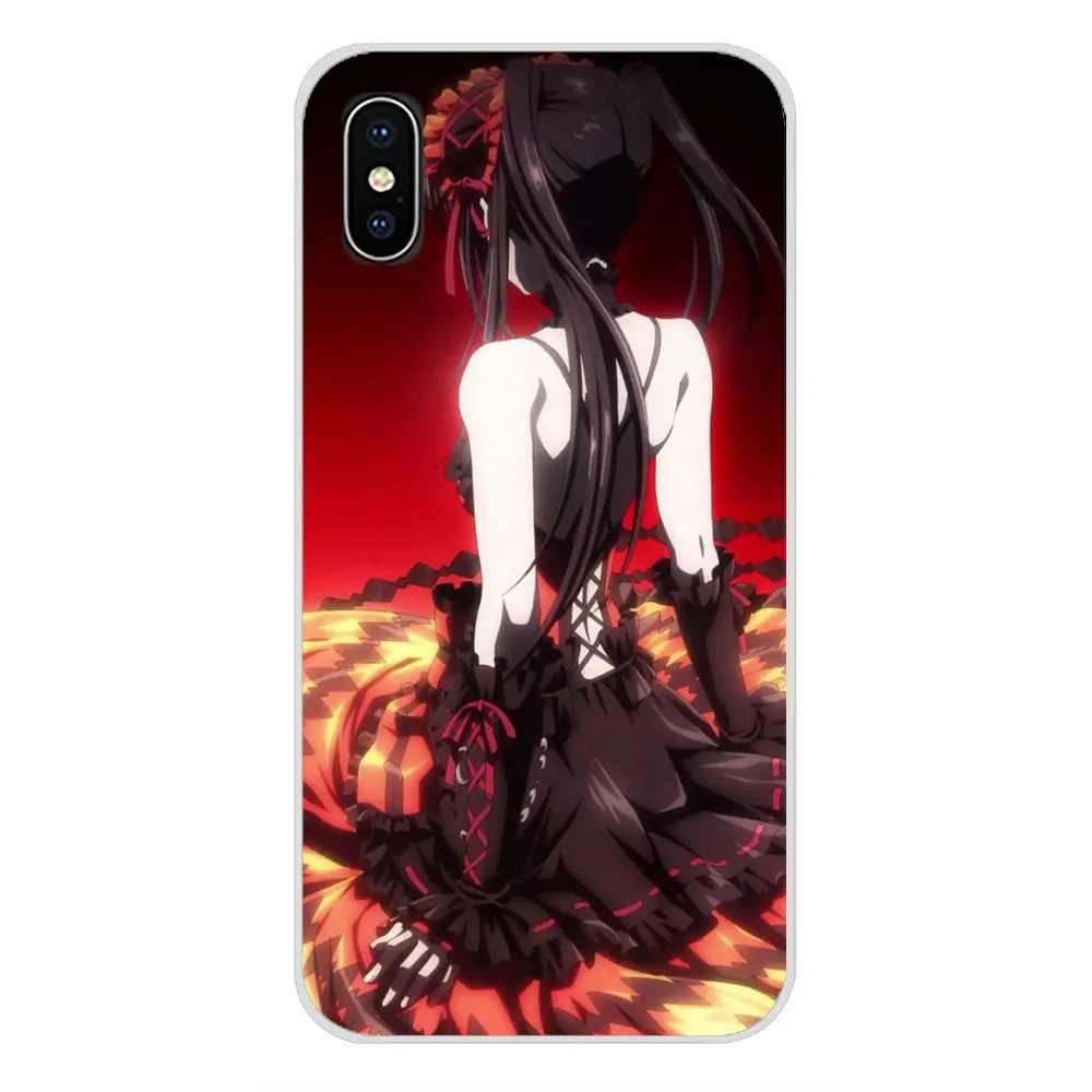Для Xiaomi Redmi 4A S2 Note 3 3S 4 4X 5 Plus 6 7 6A Pro Pocophone F1 Anime Tokisaki Kurumi аксессуары чехлы для