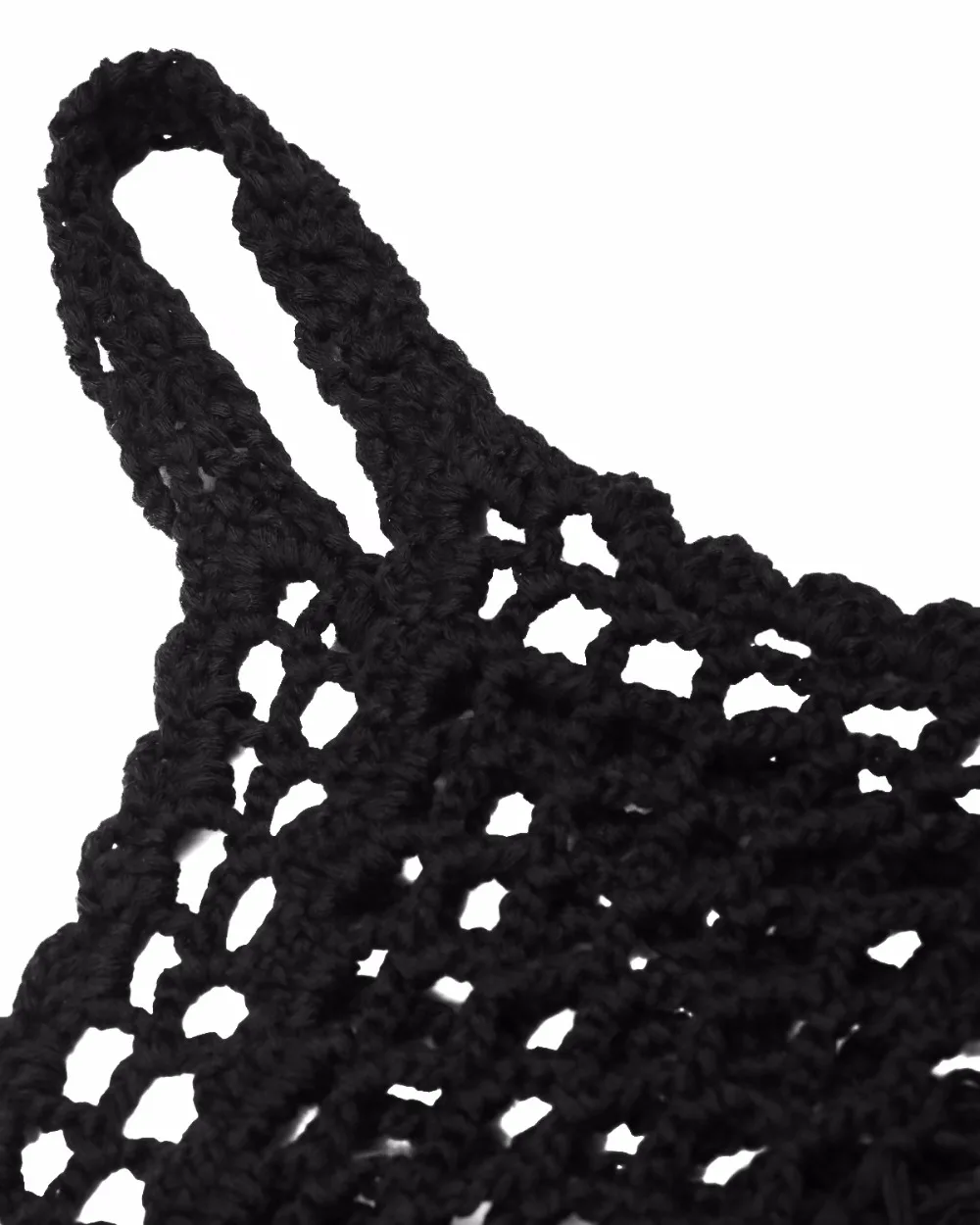 Горячая Распродажа пляжный стиль сексуальный черный кружевной топ на тонких