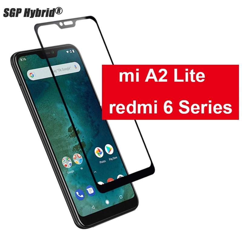 Защитное стекло для экрана Xiaomi mi A2 Lite закаленное Xiao Red 6 6a защитное xio a2 lite|Защитные