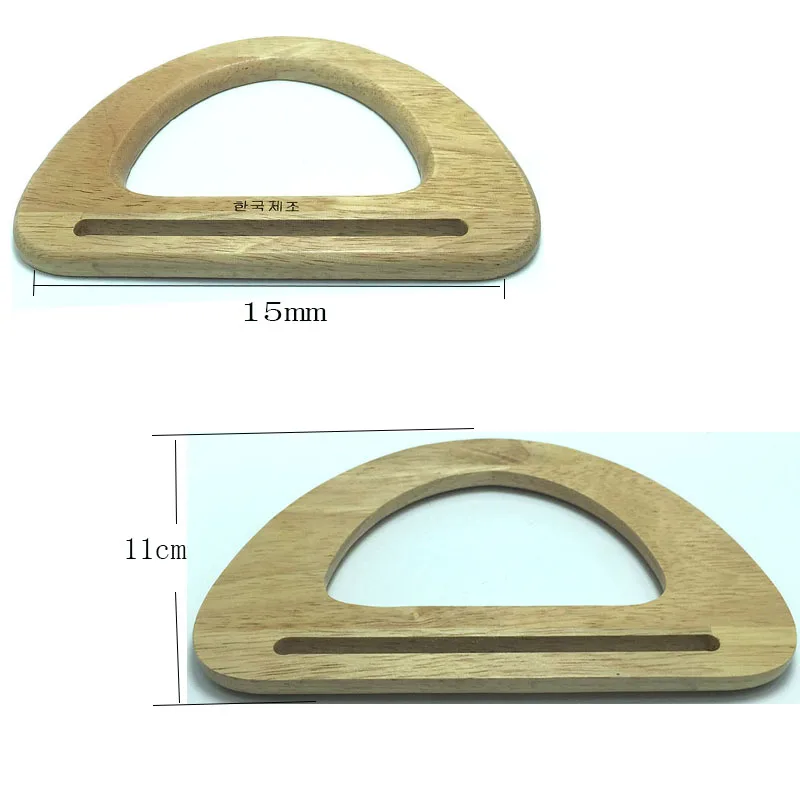 3 pairs Wooden Handle,Wooden Purse Handle,Wooden Handbag Handle