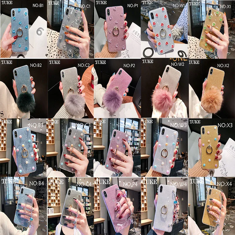 Силиконовый чехол TUKE для 1 + 6T Oneplus с кольцом-держателем мягкий силиконовый