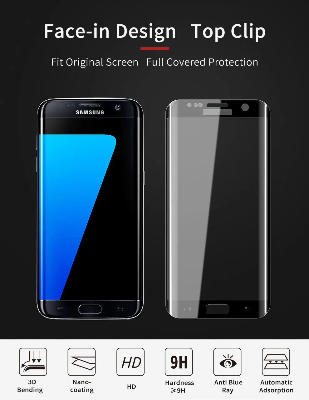 3D полное покрытие закаленное стекло для samsung Galaxy S7 edge Защита экрана для Galaxy S7 для Galaxy S6 Edge прозрачная стеклянная пленка