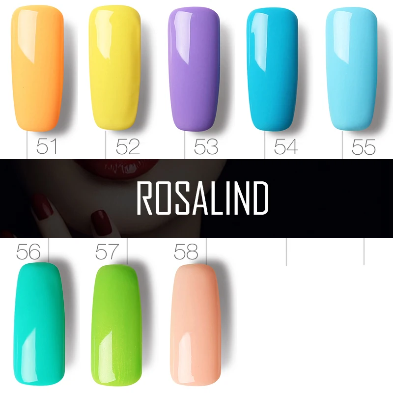 Гель ROSALIND 1 чистый цвет 10 мл 31-58 Гель-лак для ногтей Дизайн гель-лака грунтовка УФ