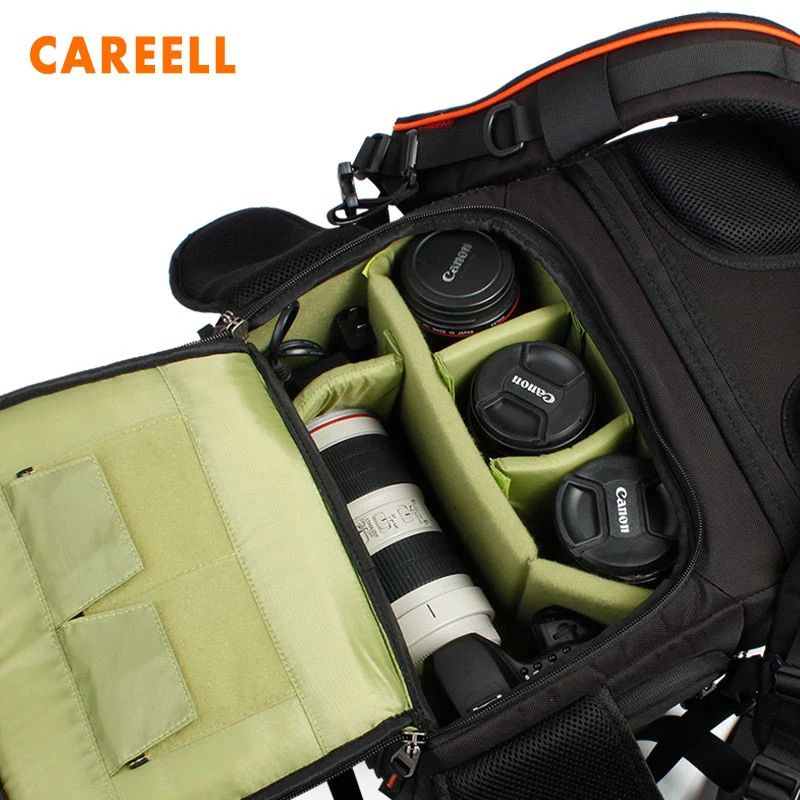 CAREELL C3050 Полная открытая Камера сумка для мужчин и женщин рюкзак камеры цифровые