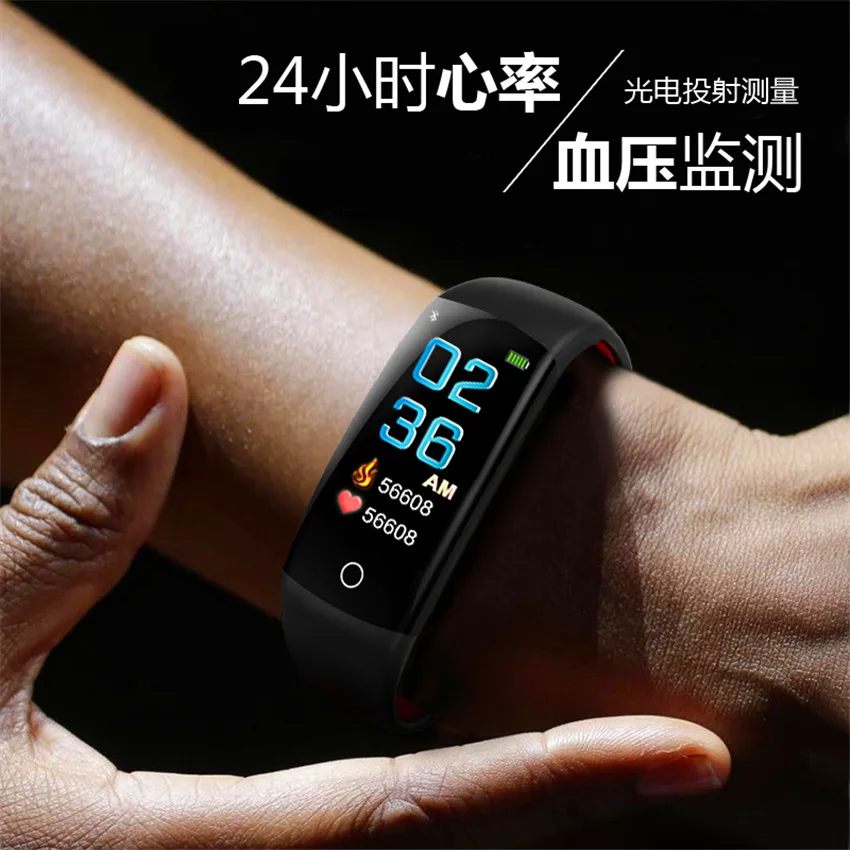 Q6S смарт браслет Farben 3D dynamischen Blut Druck Herz Rate Monitor Smartband Wasserdichte Спорт Фитнес Uhr