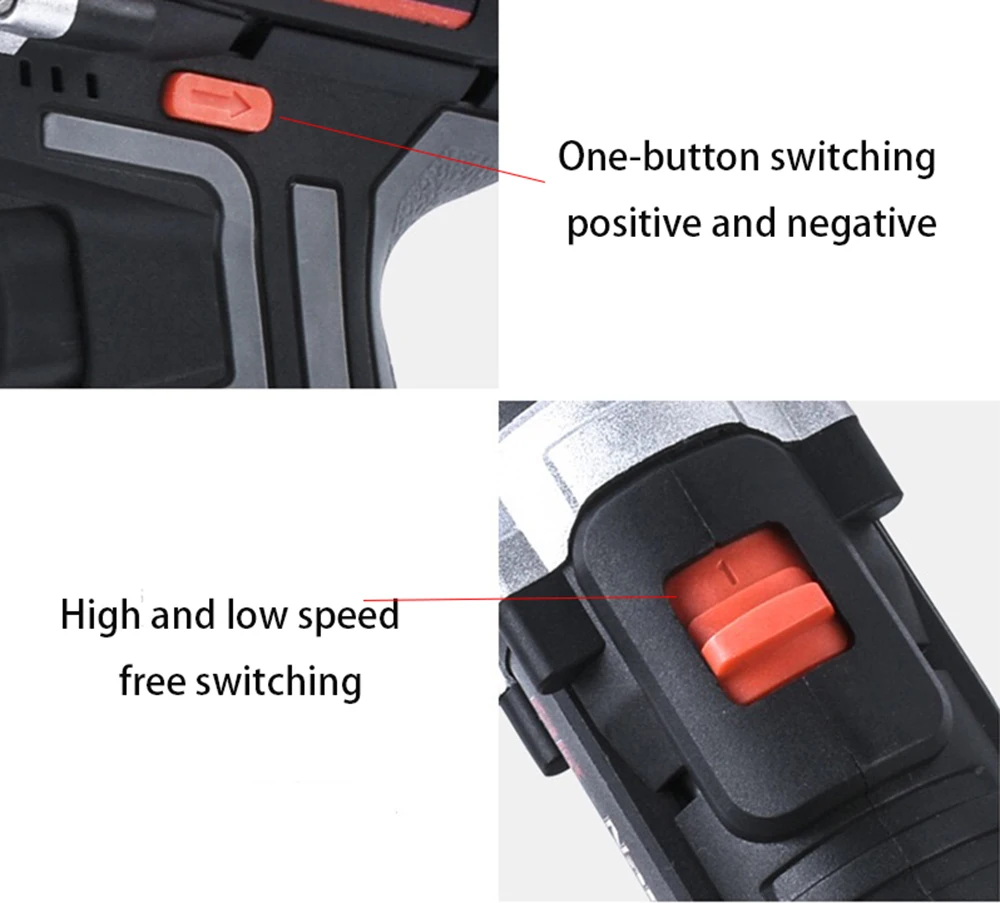 Аккумуляторная дрель с литиевой батареей 42 в 6000 мАч|Электрические дрели| |