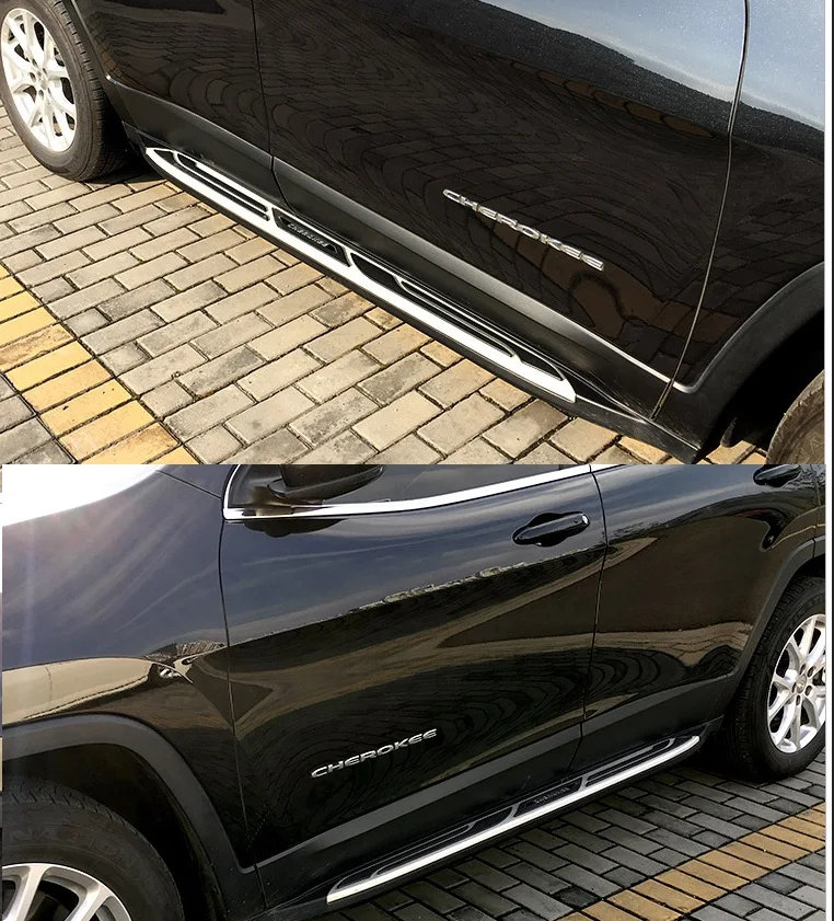 Алюминиевый Новый Стиль подходит для JEEP Cherokee 2014 2015 2016 2017 2018 подножка боковая Nerf