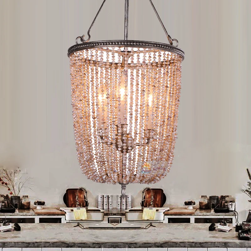 Lartin Американский Стиль жемчуг подвесные светильники салон свисающий лампа