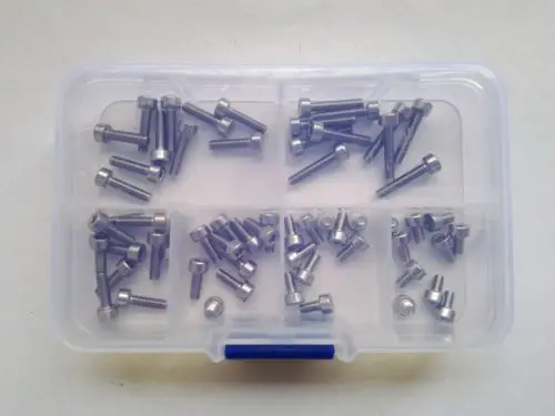 60 шт M3 Torx болт T & TX гнездо колпачок головки винта Болты Шурупы Ассортимент
