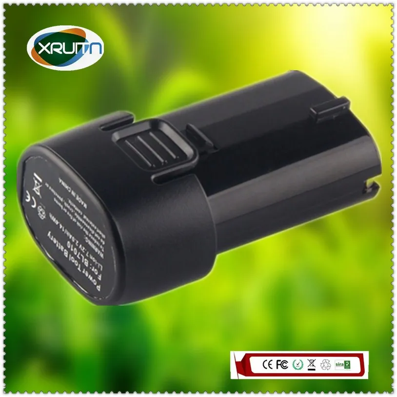 Бесплатная доставка Новая литиево-ионная аккумуляторная батарея 7,2 В 1,5 Ач/1500 мАч для замены электроинструмента makita BL7010 194356-2 194355-4.