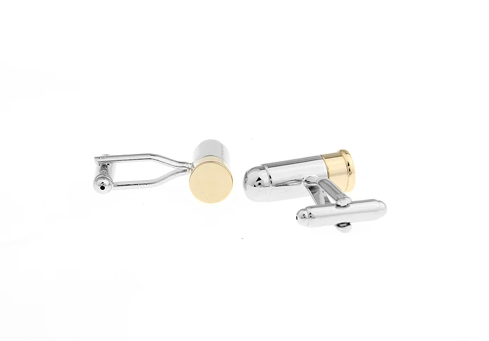 Men Gift Bullet Cuff Links Wholesale&ampretail Gold-color Copper Material Novelty Can Be Opened Army Design | Украшения и