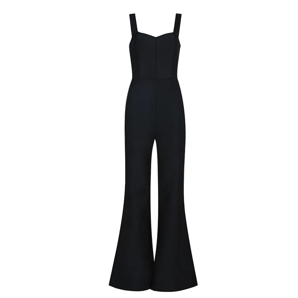 DressBird сексуальный комбинезон Bodycon с повязкой без рукавов Для женщин Карманный