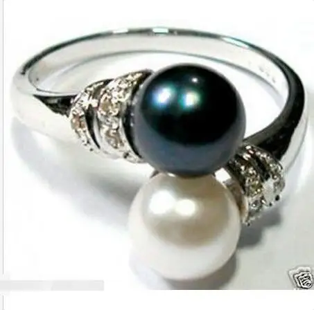 Оптовая цена 16 новых ^^^^ ювелирных изделий белые черные пресноводные