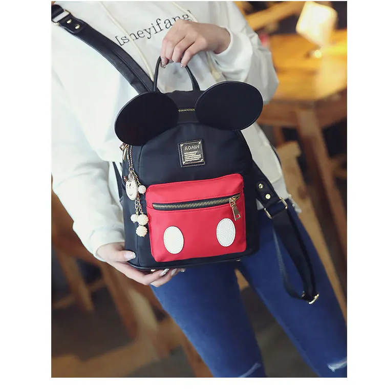 Disney Микки Маус леди мультфильм рюкзак для женщин Новинка года милая девушка студент сумка для школы