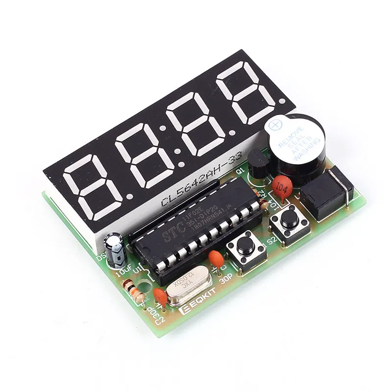 Электронные DIY Набор точные C51 часы 4 биты часы светодиодный дисплей Электроника