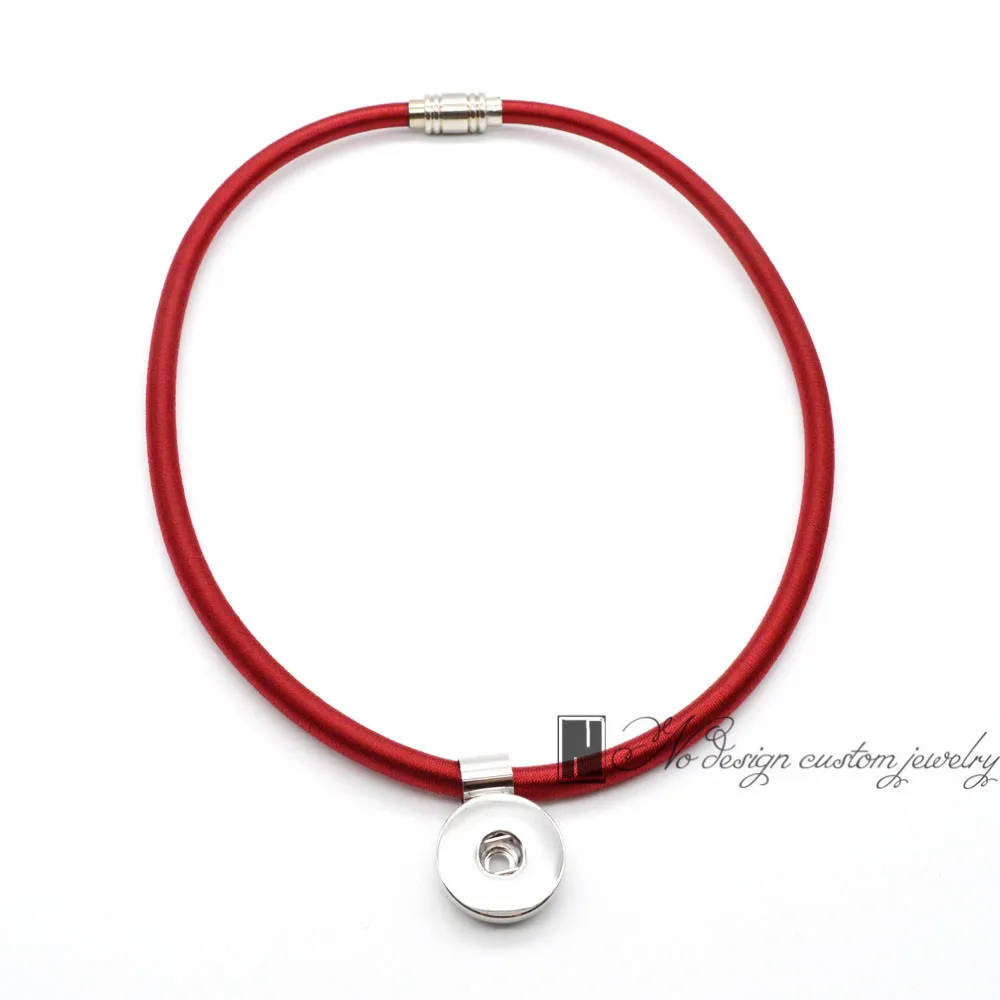 2019 Новая мода с серебряным магнитное ожерелье для 18 мм защелки кнопки подвески |