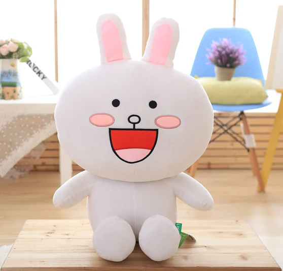 cony rabbit Коричневый медведь и кролик Кони плюшевая игрушка коричневая Подушка игрушка прекрасный мультфильм кукла для подруги подарок на день рождения подарок на день детей - Цвет: cony rabbit