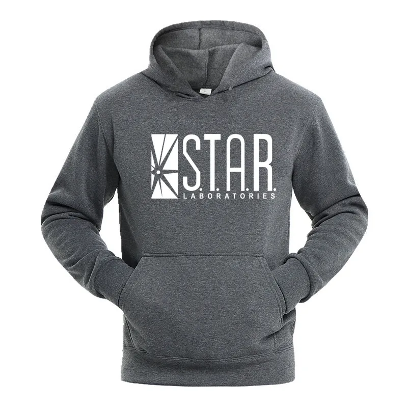 STAR labs/черные женские/мужские толстовки с капюшоном Мужская толстовка джемпер