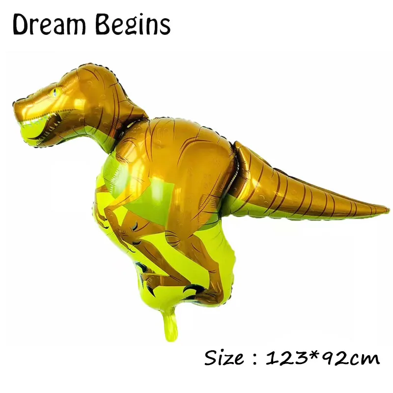 ДБ 1 шт. гигантский динозавр воздушный шар из фольги для вечеринок мальчиков с