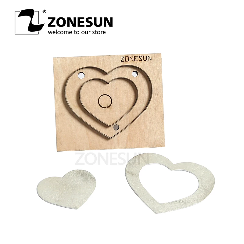 Штамповочный Инструмент ZONESUN в форме сердца аксессуары для сумок инструмент