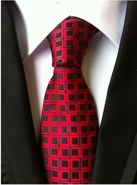 Мужской модный костюм для досуга и галстук из полиэстера Шелковый жаккард с