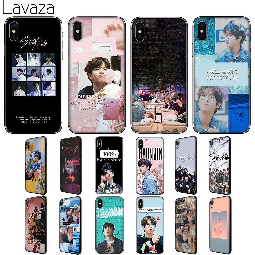 Lavaza Stray Kids Soft Silicone Case Cover for Apple iPhone 6 6S 7 8 Plus 5 5S SE X XS 11 Pro MAX XR |