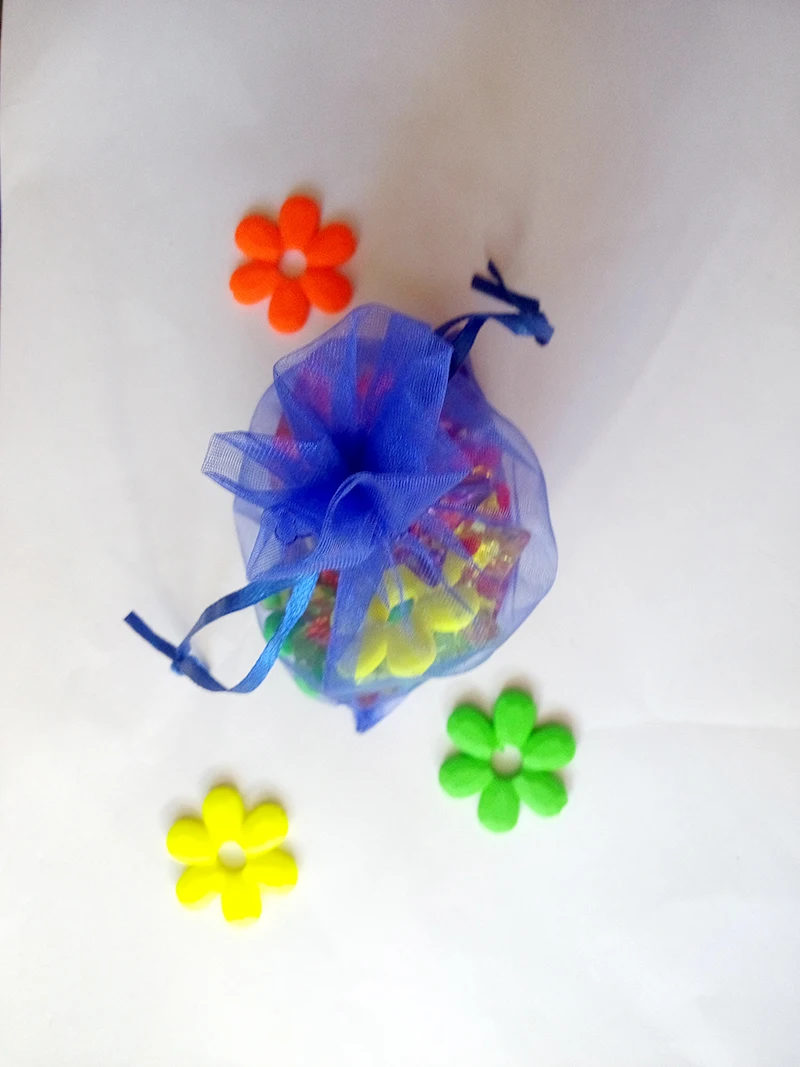 13x18cm 1000pcs/lot Christmas Organza Bags Royal Blue Drawstring Bag Pouch For Food/jewelry/candy Gift Bag Small Packaging Bag