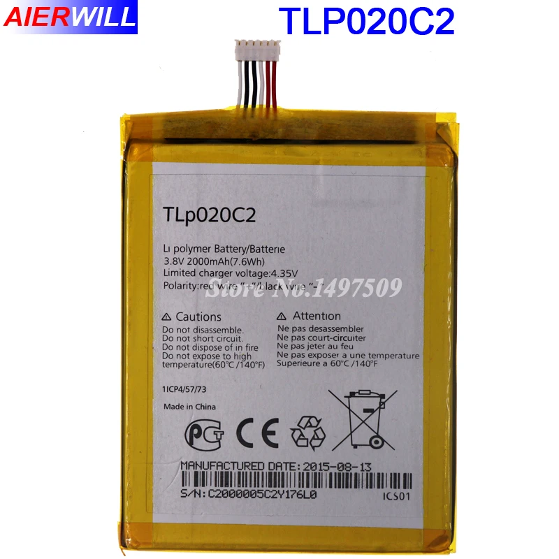 Аккумулятор TLP020C2 для Alcatel Idol x1s 6034R S950 x 6037y 6040x6032 TCL аккумулятор 2000 мАч|battery for alcatel|tcl