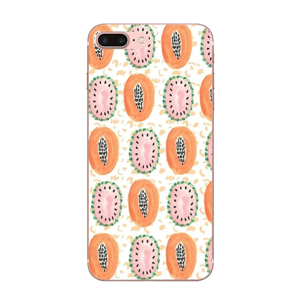 Векторная папайя в виде фруктов для HTC 530 626 628 630 816 820 One A9 M7 M8 M9 M10 E9 U11 Moto G G2 G3 G4 G5 G6 G7