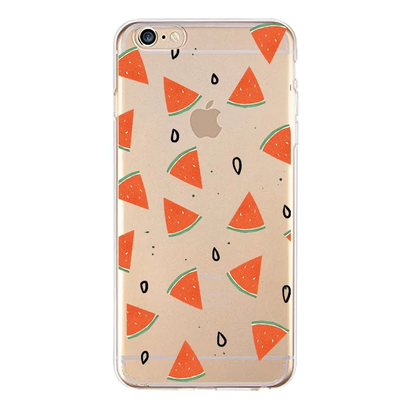 Cloud Soft Clear TPU Phone Case For iPhone 4/4s 5 5s 6 6plus 7 8plus x Silicone Flamingo Flora Cover Free Shipping | Мобильные