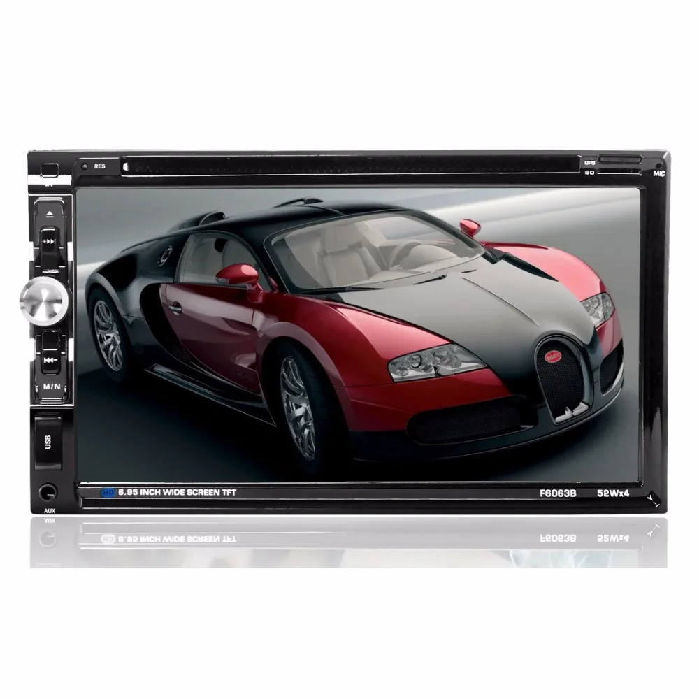 6063B Универсальный 2 Din Автомобильный dvd плеер 6 95 &quotАвтомобильный Авторадио