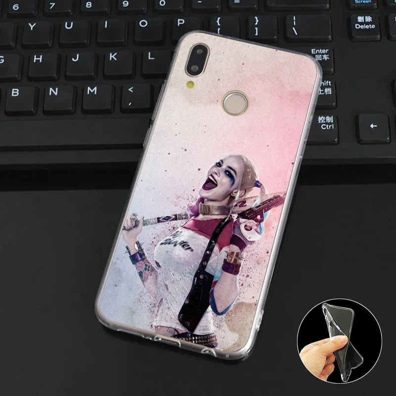 DREAMFOX N046 Harley Quinn Suicide Squad Soft TPU Silicone Cover For Huawei Honor 6A 6C 7X 9 10 P20 P30 Lite Pro P Smart Case |