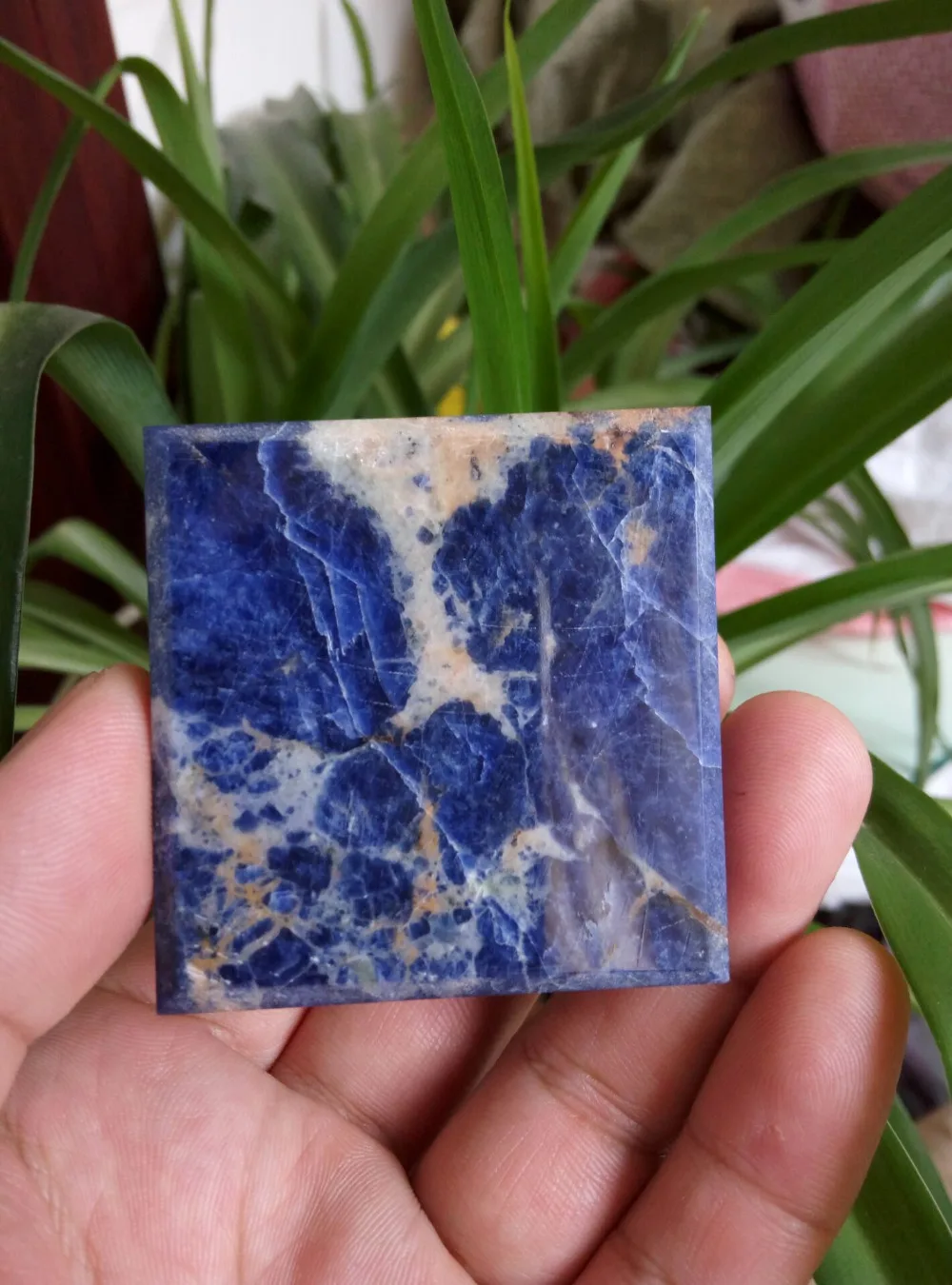 2 &quotГолубой содалитовый камень целительная Пирамида генератор энергии Рейки