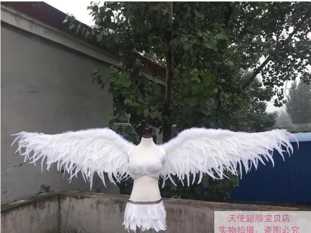 

New Natural feathers wings angel wings props catwalk show props festival Angel Feather wings Window props underwear catwalk