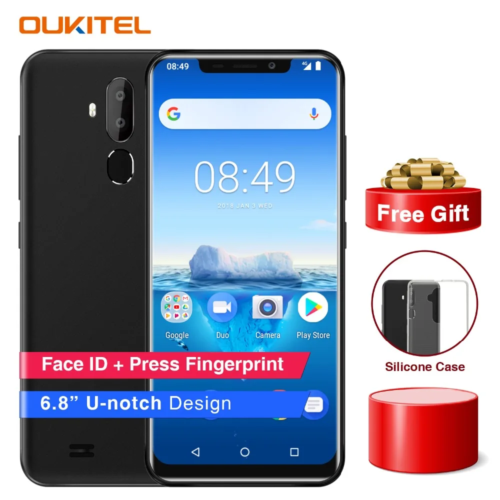 OUKITEL C12 Pro смартфон с диагональю 6 18 дюйма Android 8 1 ОЗУ 2 Гб ПЗУ 16 ГБ 3300 мАч|Смартфоны| |
