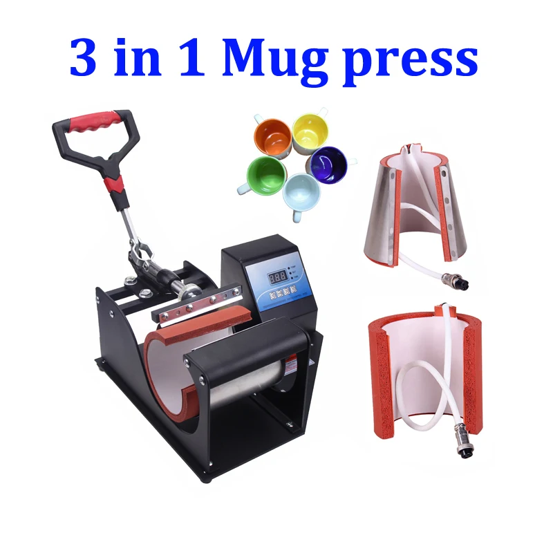 

3 in 1 Digital Mug Heat Press for 9oz 11oz standard mug,12oz coned mug
