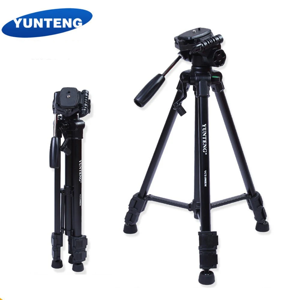YUNTENG VCT 590 Портативный видео тренога для камеры с демпфирующая головка DSLR Камера s