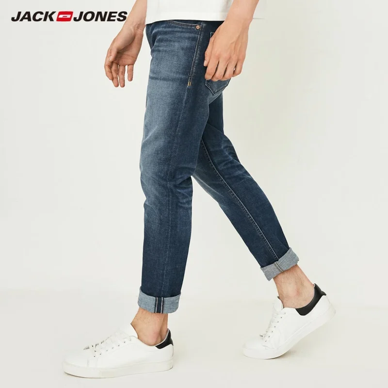 JackJones мужские Стрейчевые обтягивающие укороченные джинсы, джинсовые штаны, мужская одежда 218332504